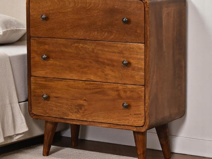 3 Drawer Mini Curved Chest