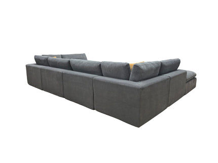 Custom Configuration Modular Sectional & Toss Pillows