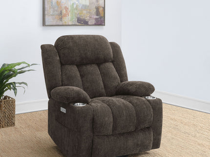 Beca - Upholstered Power Lift Recliner With Cupholders And USB Charging