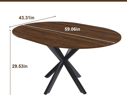 Round Dining Table With Extendable Blades, X Base