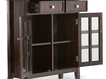 Acadian - Entryway Storage Cabinet - Brunette Brown