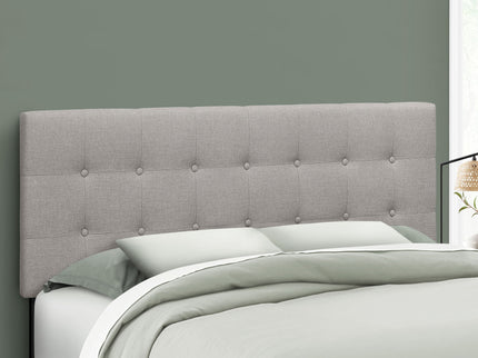 Queen Size, Bed Headboard Only, Upholstered, Durable Construction - Gray