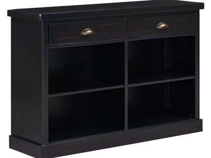 Console Table With 2 Drawers And Open Shelves