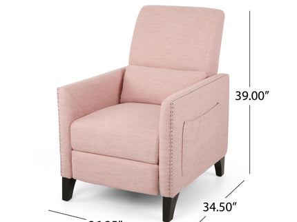 Kiersten - Contemporary Fabric Pushback Recliner