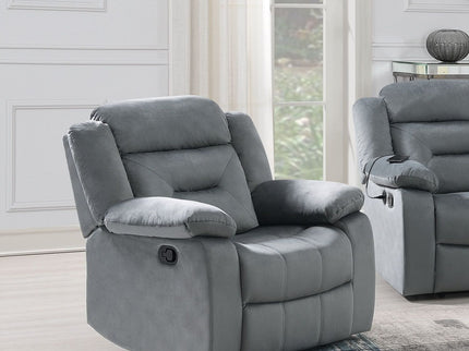 Contemporary Living Room Set With Pillow Arms And Headrest Support