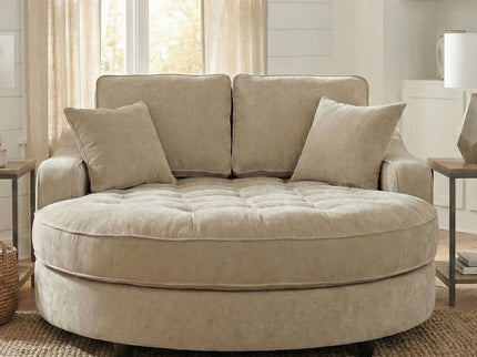 Modern Chaise Lounge Upholstered Sofa Couch With Tufted Seat And Detachable Pillows For Living Room