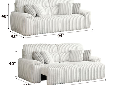 Jaya - Power Motion Sofa With Sleeper & USB Port - Mondo Gray