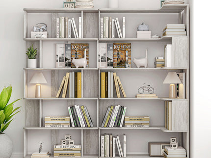 Modern 5 Tier Open Storage Bookcase
