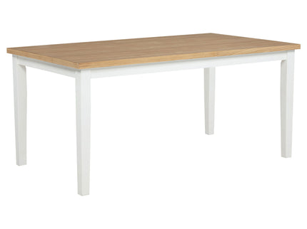 Calloway - Rectangular Dining Table - Brown / White