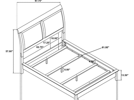 Talia - Queen Bed - White