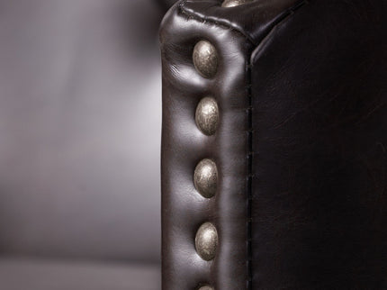 360 Degree Swivel Bar Stool With Stunning Nailhead Trim (Set of 2)