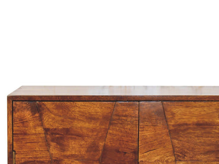 Wavecrest Cabinet, 4 Shelves - Chestnut