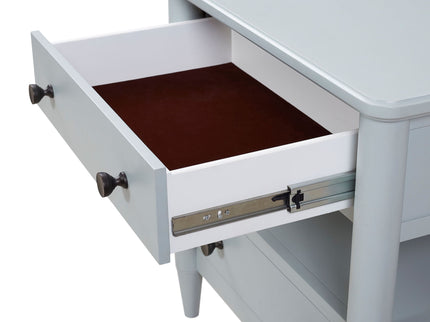 Open Nightstand With 2 Drawers