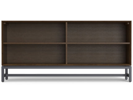 Banting - Low Wide Bookcase - Walnut Brown