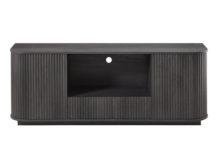 Modern Wavy TV Stand Rounded Sideboard With Storage Cabinet