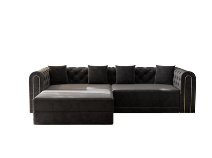 3-In-1 Convertible Sleeper Sofa With Movable Ottoman For Living Room