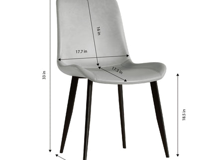 Modern Dining Chair With Carbon Steel Legs