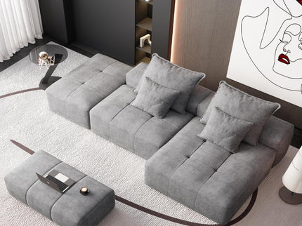 Modern Oversized Diy Combination Modular Sectional Sofa With Pillows