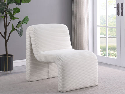 Winne - Curved Armless Accent Chair
