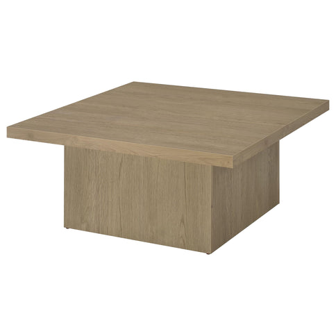 Eldridge - Coffee Table Set With Chunky Square Tops