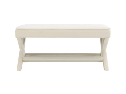 Comfort Double Bench Upholstered With X Crossed Legs