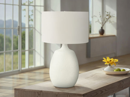 Lighting, Table Lamp, Resin, Contemporary - Cream