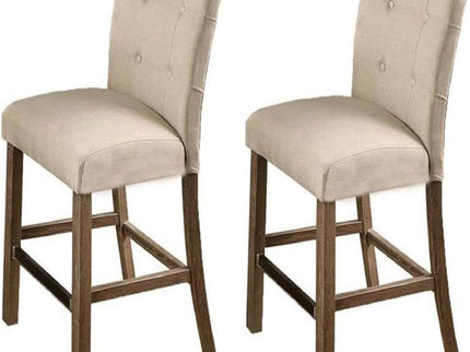 Upholstered Counter Dining Chair (Set of 2) - Light Gray