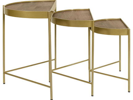 Darlene - 3 Piece Nesting Table Set - Brown