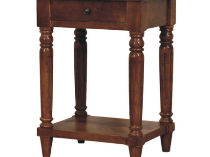 Turned Legs Drawer Table