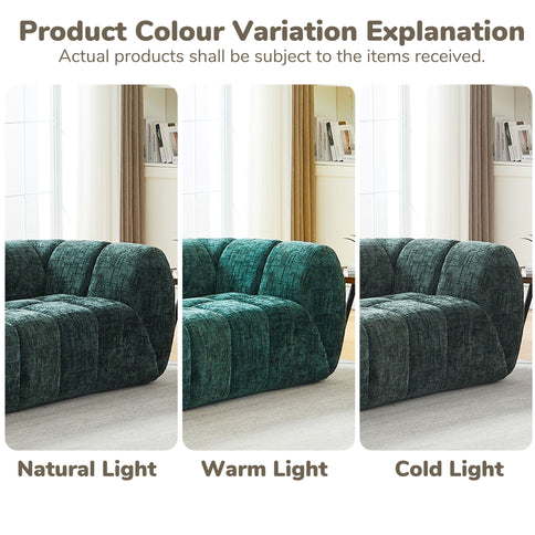 Modern Sofa With Piano Key Backrest