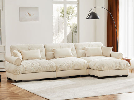 Super Comfort Oversized Modular Sectional Sofa With Movable Ottoman