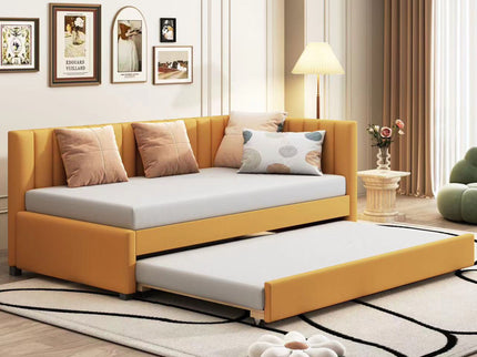 Upholstered Daybed, Sofa Bed Frame, No Box Spring Needed