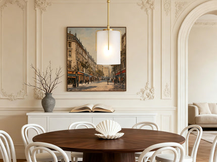 Adjustable Cylindrical Pendant Light