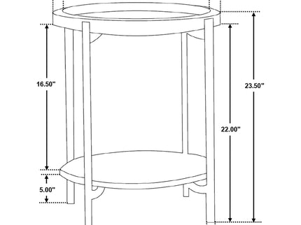 Cowper - Round End Table - Natural