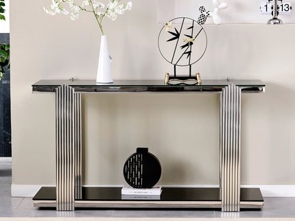 Console Table With Double Tier Storage