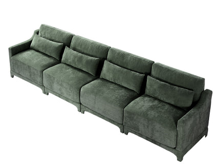 Elegant Sofa With Ergonomic Design And Lumbar Pillows