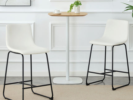 Retro Bar Chairs, Comfortable Stools (Set of 2)