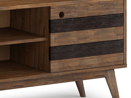 Clarkson - Low TV Stand - Rustic Natural Aged Brown