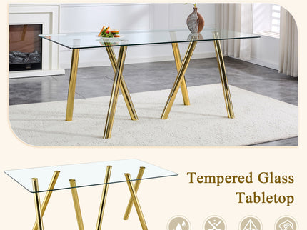 Dining Table With Transparent Surface