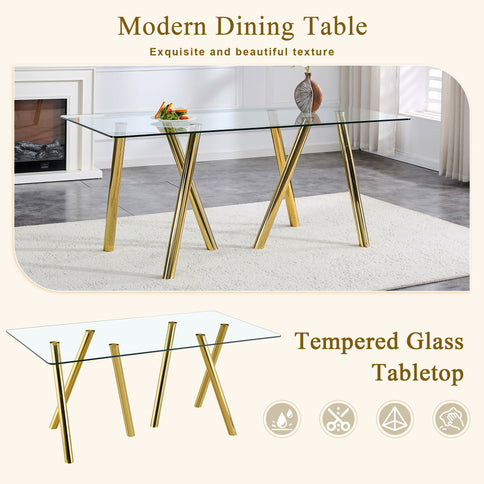 Dining Table With Transparent Surface
