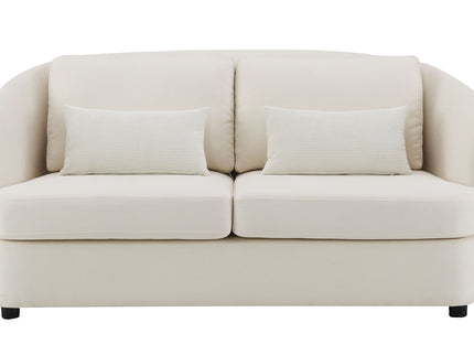 Mariko - Linen 3 Pieces Living Room Set - Beige