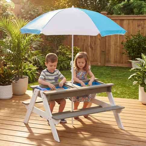 Kids Picnic Table With Sand And Water Table Conversion