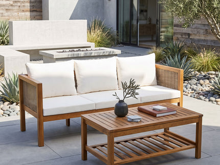 Patio Set Outdoor With Coffee Table And Cushions