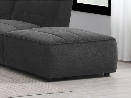 Ortega - Square Ottoman - Charcoal