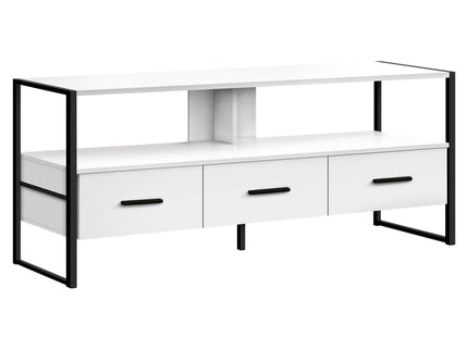 TV Stand, Console, Media Entertainment Center, Storage Drawers, Modern