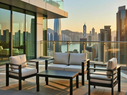 Outdoor Patio Set With All-Weather Thick Cushions