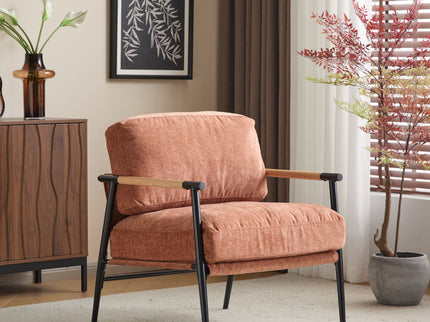 Modern Accent Chair With Cushions, Cozy Seating