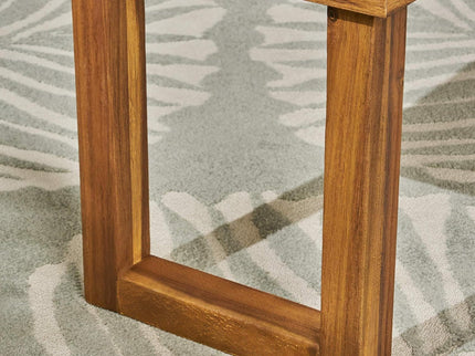 Outdoor Dining Set - Sandblast Natural Finish