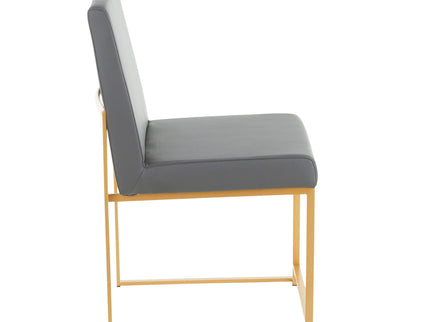 Fuji - Contemporary Stylish Frame, High Back Dining Chair (Set of 2)
