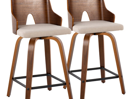 Ariana - Mid Century Modern Counter Stool (Set of 2)